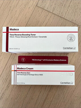 Madeca Time Reverse Boosting Toner and Madeca Cream Skincare Set NWT
